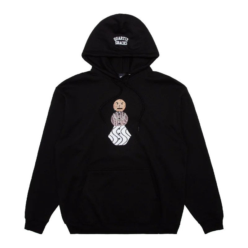 Quartersnacks Snackman Hooded Sweatshirt Black Bold Men's Statement