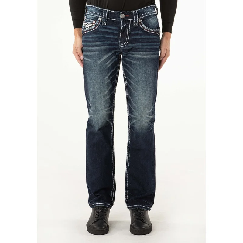 Rock Revival Mens Zinfandel Straight Jeans - RP3531J227R Laid