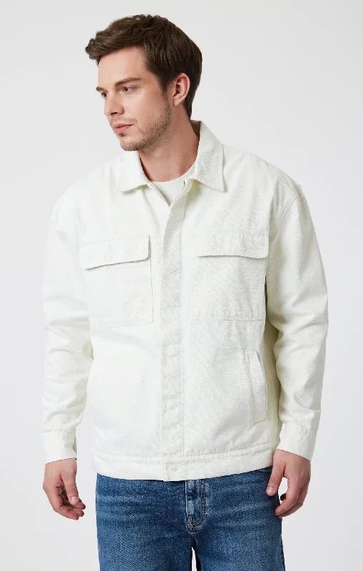 DOUBLE POCKET OVERSHIRT IN ANTIQUE WHITE Dynamic Men's Moto