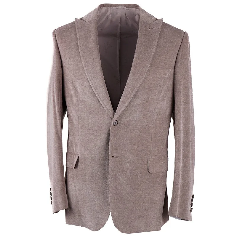 Brioni Cotton-Cashmere Suit with Peak Lapels Organic