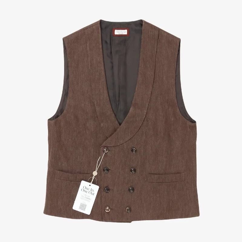 Linen Waistcoat Dynamic Men's High