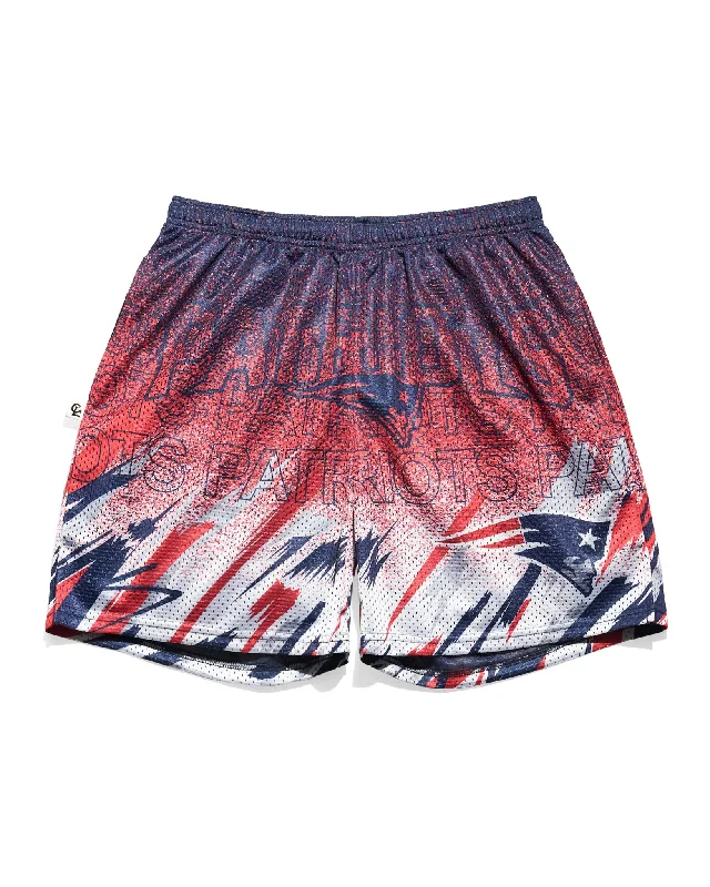 New England Patriots Sketch Retro Shorts Masculine Men's Thick