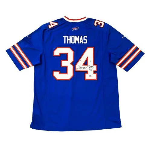 Thurman Thomas Signed Buffalo Bills Nike Authentic Blue Jersey Sophisticated Men's 