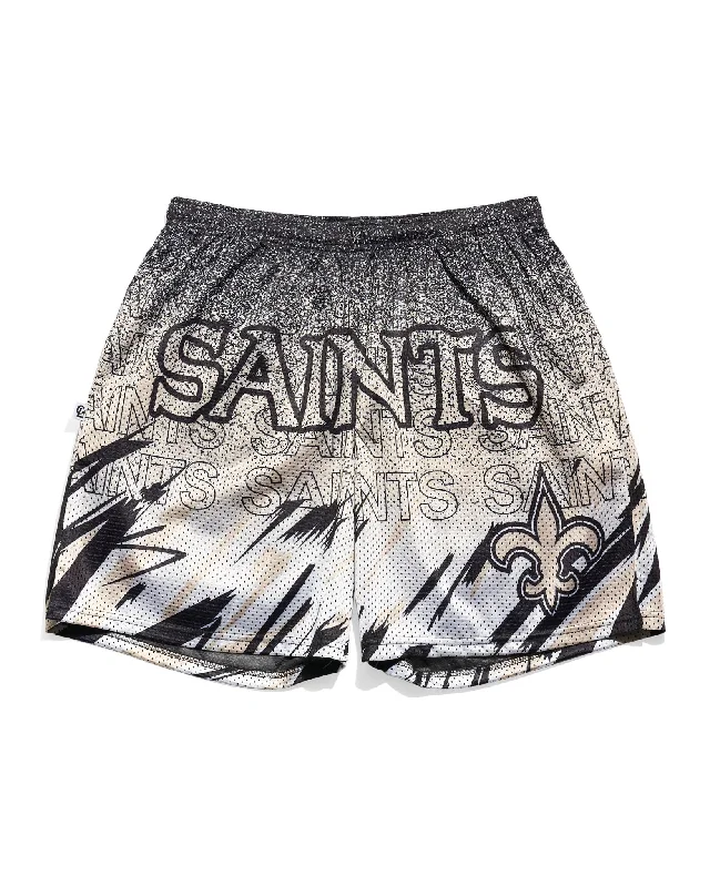 New Orleans Saints Sketch Retro Shorts Relaxed Men's Beach