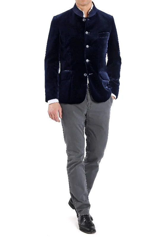 Blazer from midnight blue velvet Refined Men's Velvet