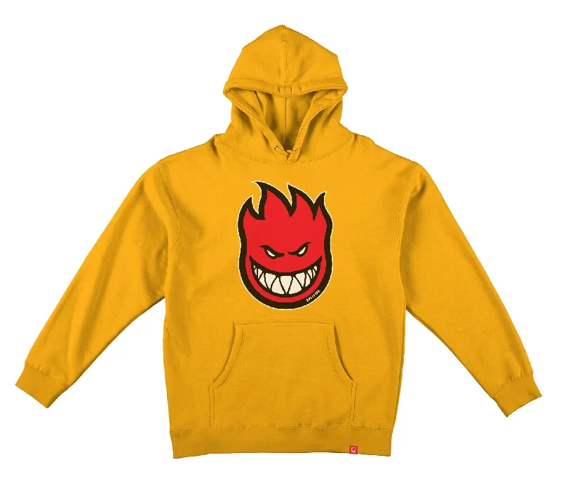 Spitfire Bighead Fill Hooded Sweatshirt Gold/Red Monochromatic Office Style