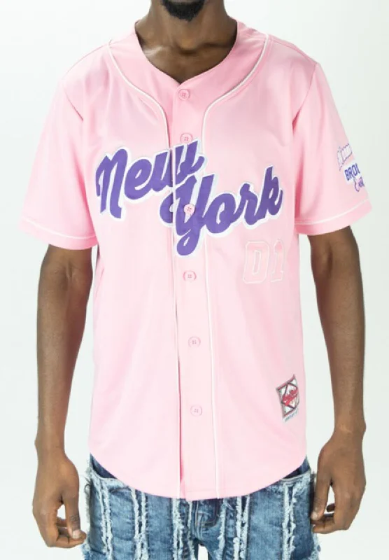 Rebel Minds New York Interlock BP Jersey (Pink) Stylish Men's Tropical 