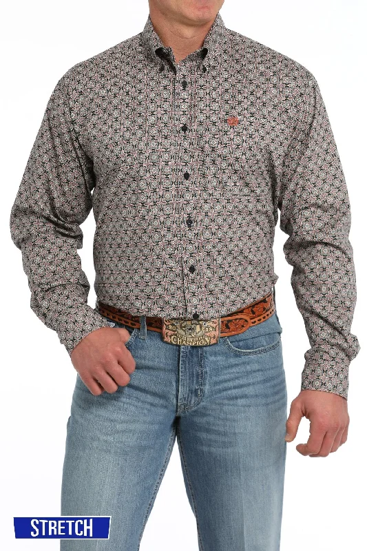 Cinch Men’s Navy Medallion Print Shirt Confident Men's High