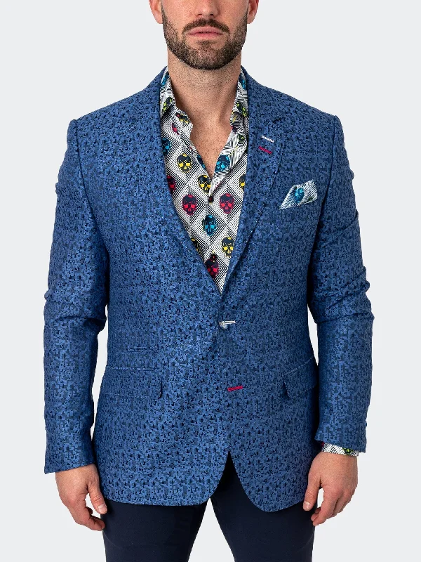 Blazer Socrates MultiBlue Blue Bohemian Men's Free