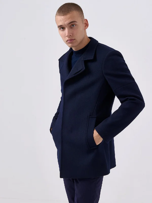 Remus - Navy Lohman Coat Earthy Men's Sustainable 