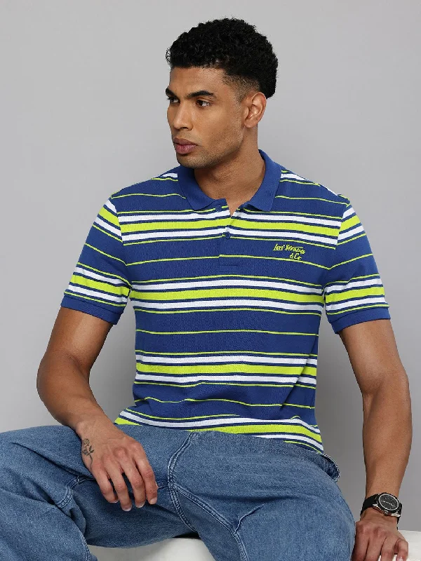 Men's Striped Polo T-shirt Bold Men's Statement