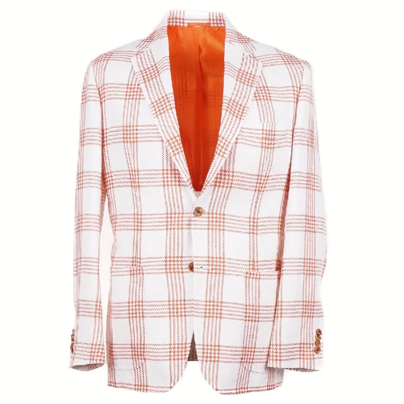 Sartorio Woven Linen-Silk-Wool Sport Coat Youthful Men's Pop