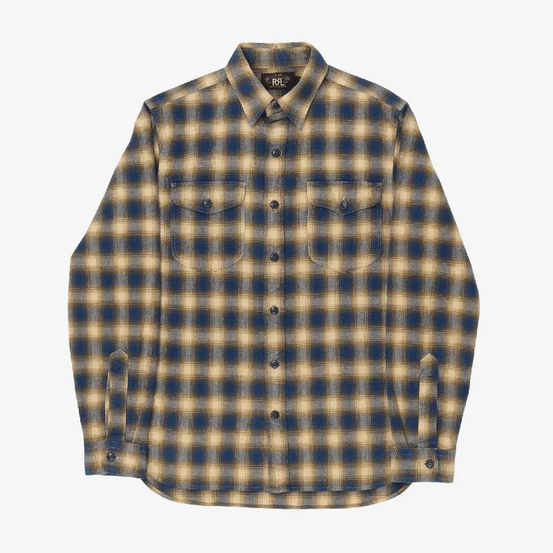 Flannel Shirt Traditional Men's Country