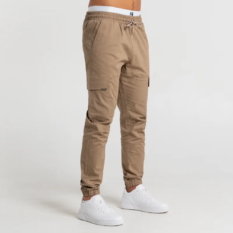 Rivero Cargo Pants - Taupe Trendy Men's Oversized