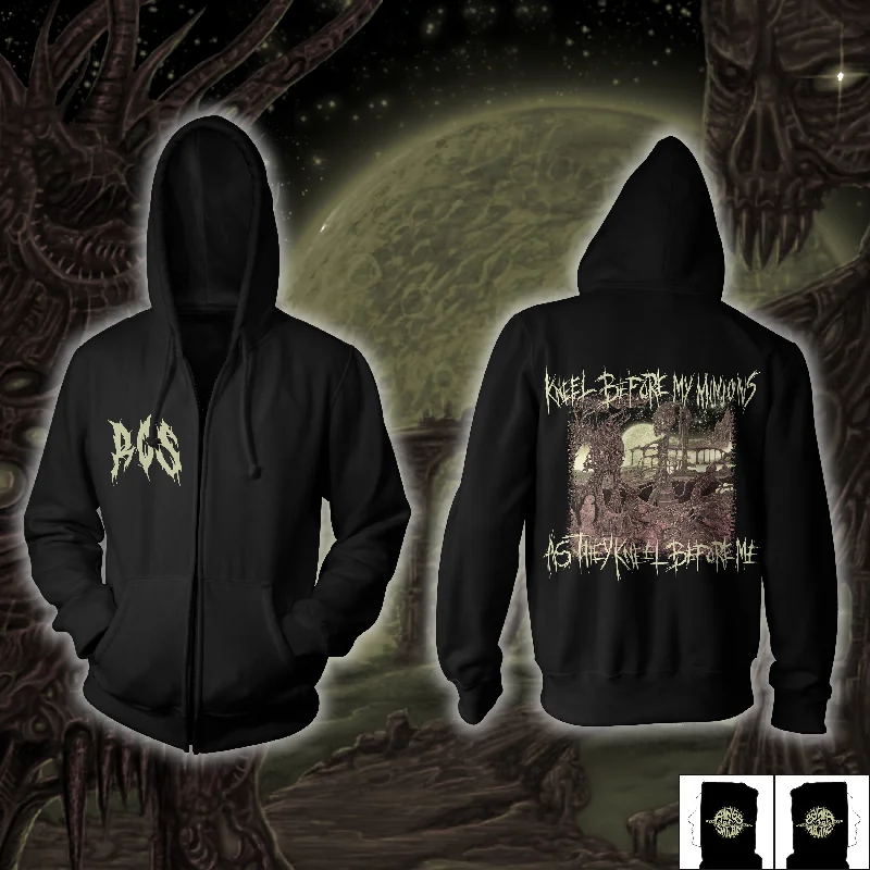 Rings of Saturn "Kneel Before My Minions Glow" Zip Hoodie Tailored