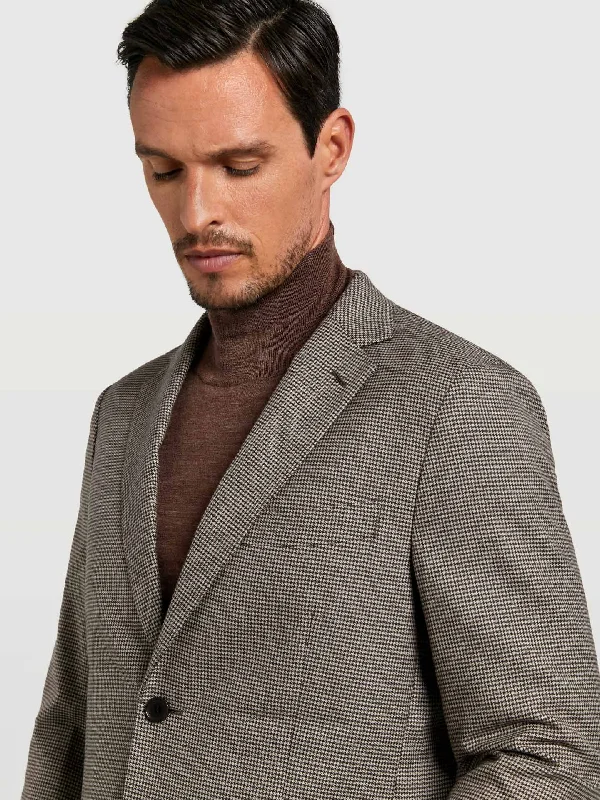 Unstructured houndstooth wool blazer Adventure