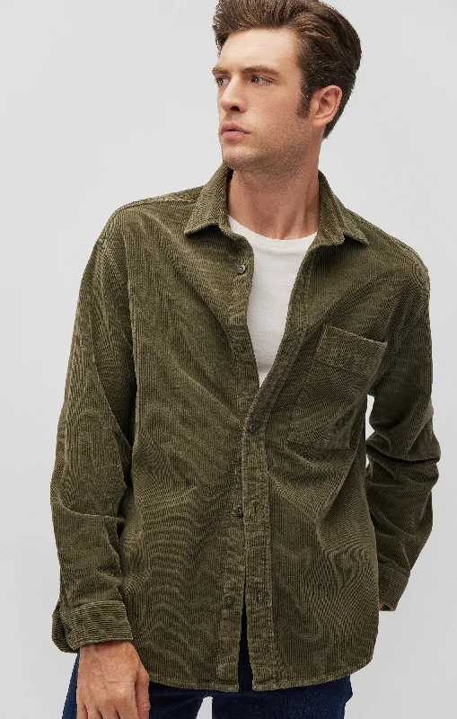 CORDUROY BUTTON-UP SHIRT IN KAMBABA Organic