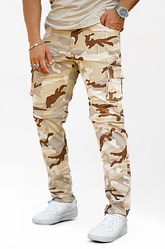 Men's Camouflage Cargo Pant - Khaki Adventure