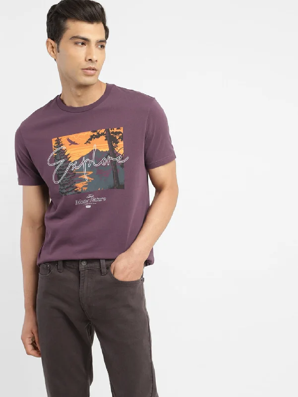 Men's Graphic Crew Neck T-shirt Refined Men's Classic 