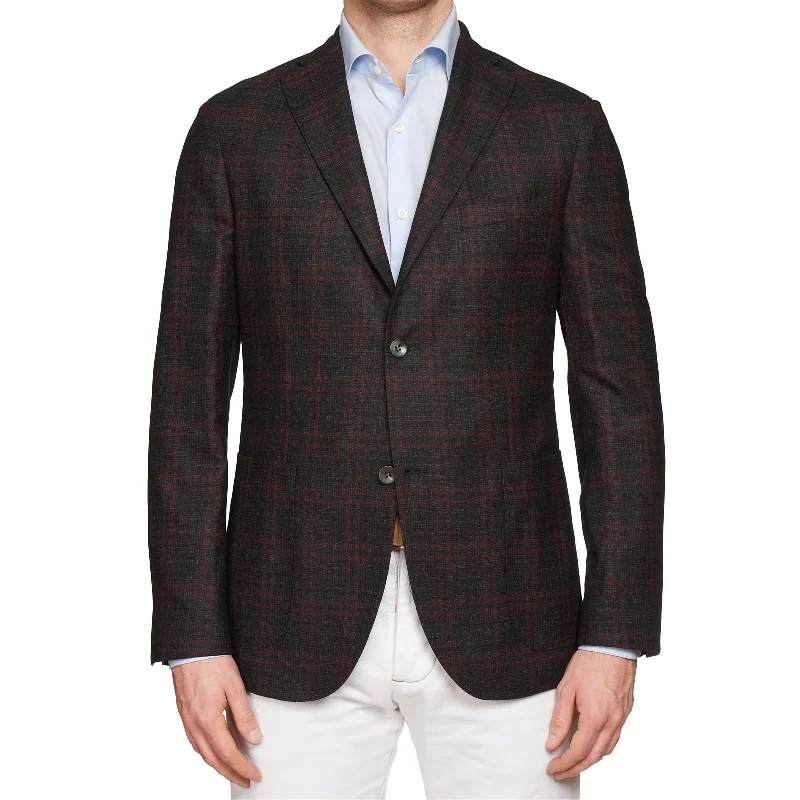 BOGLIOLI Milano "K.Jacket" Plaid Virgin Wool Unlined Jacket EU 50 NEW US 40 Sporty Men's Tennis