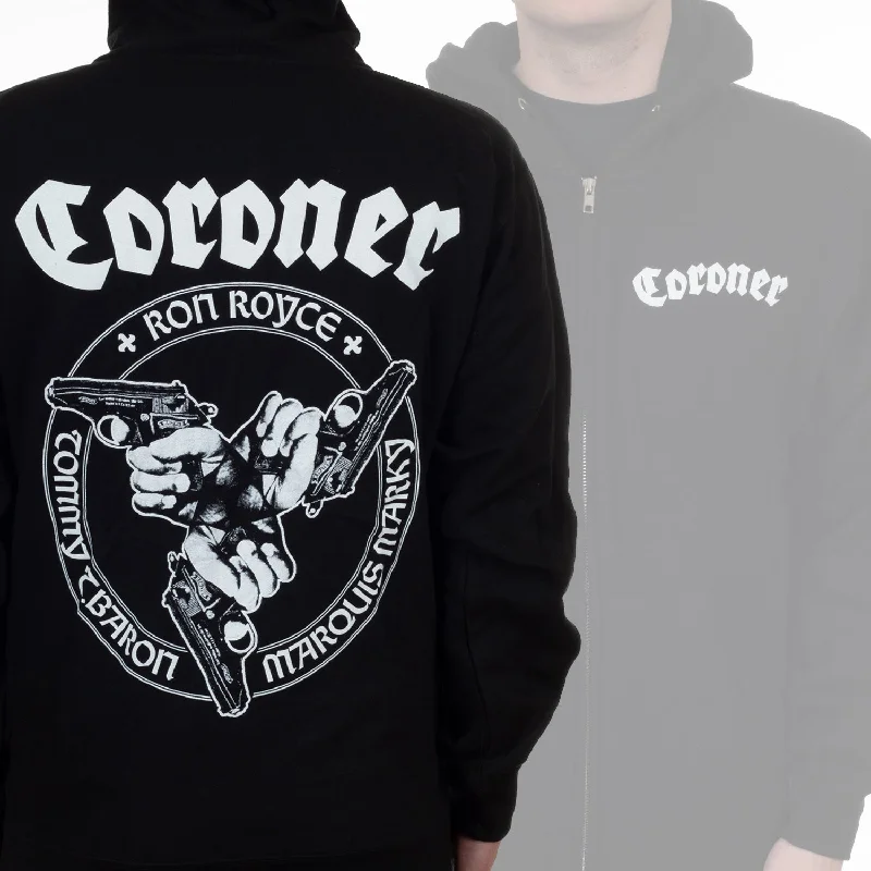 Coroner "Guns" Zip Hoodie Athletic Men's Compression