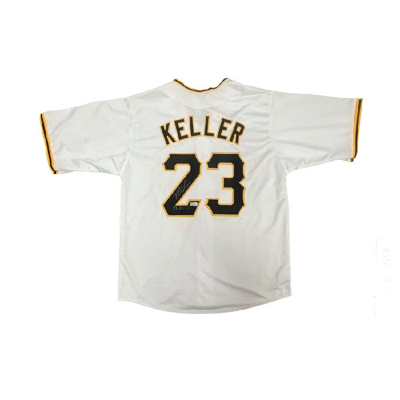 Mitch Keller Signed Custom White Baseball Jersey with "23 All Star" Trendy Men's Oversized