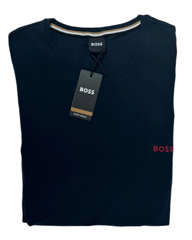 Hugo Boss Longsleeve Shirt Dark Blue S Men Bodywear - SALE Casual Men's Short