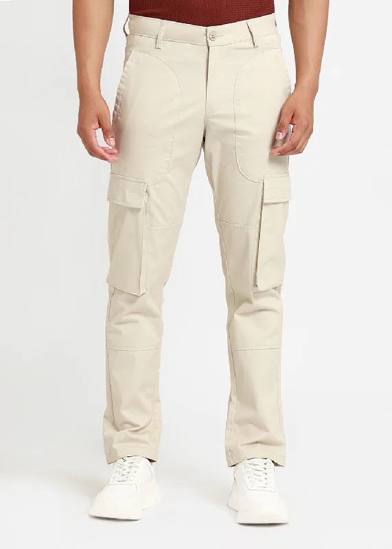 Cream Mocha Cargo Pant Dapper Men's 1920S