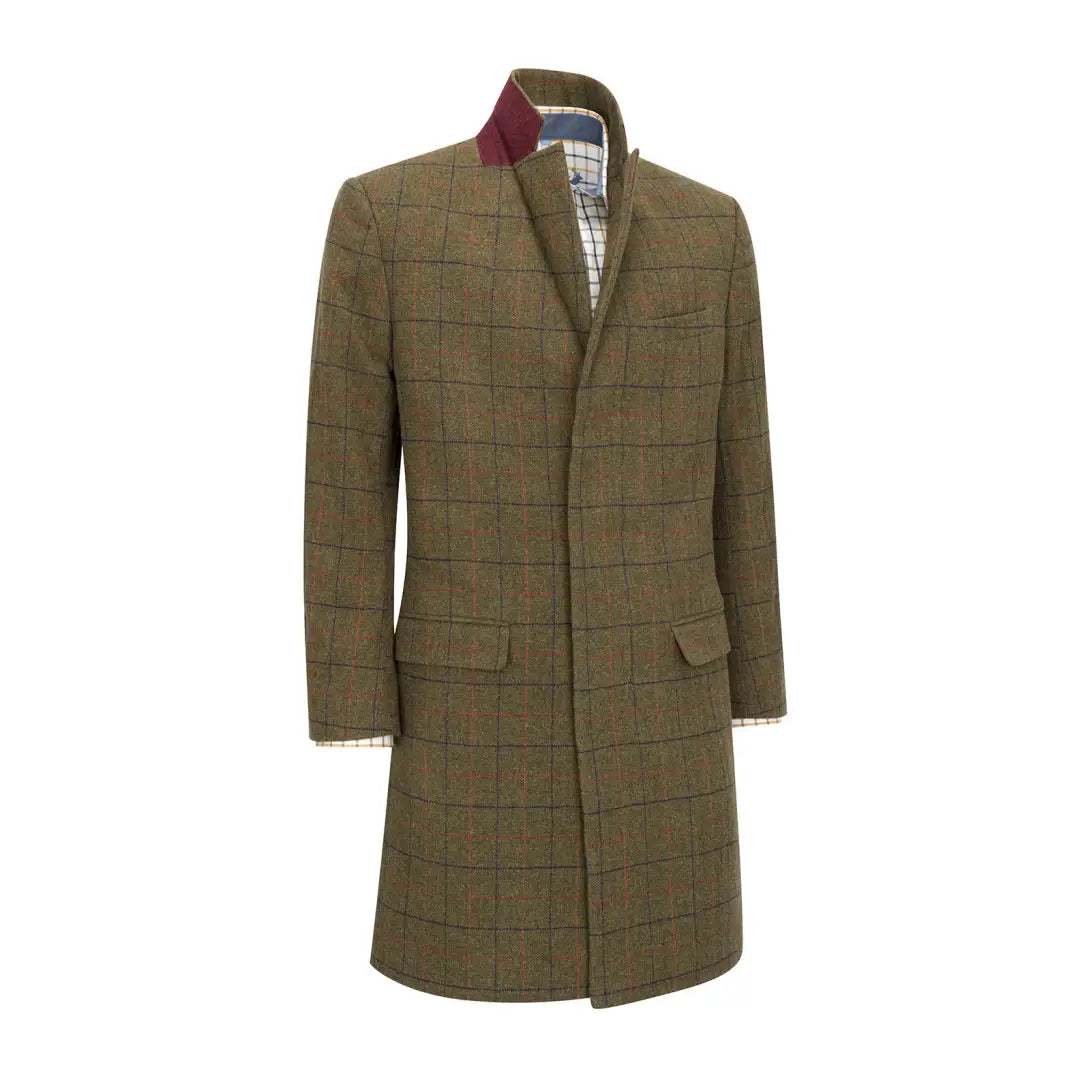 New Forest Goodwood Tweed Long Coat Relaxed Men's Beach