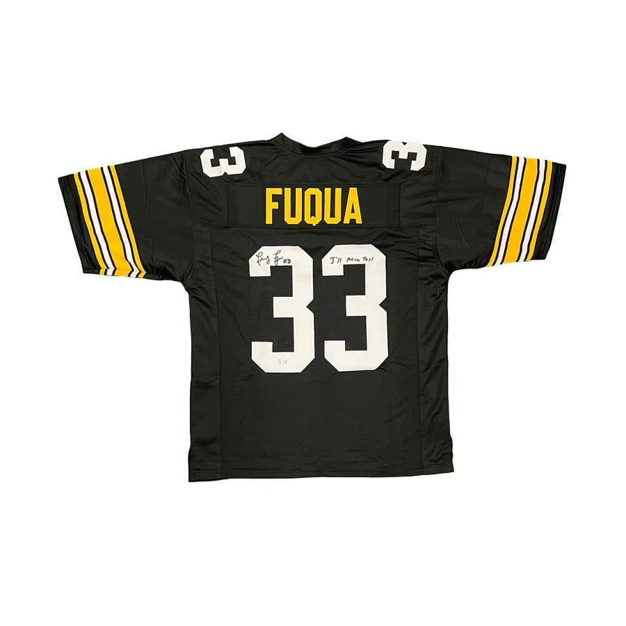 Frenchy Fuqua Signed Black Custom Jersey with "I'll Never Tell" Streetwear Style