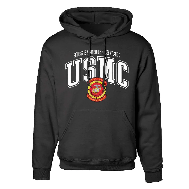 2nd FSSG US Marine Corps Arched Hoodie Hip Men's Urban