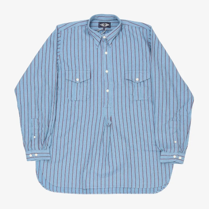 Striped Work PO Shirt Masculine Men's 