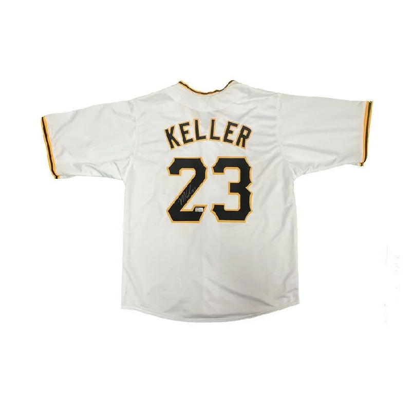 Mitch Keller Signed Custom White Baseball Jersey Casual Men's Short