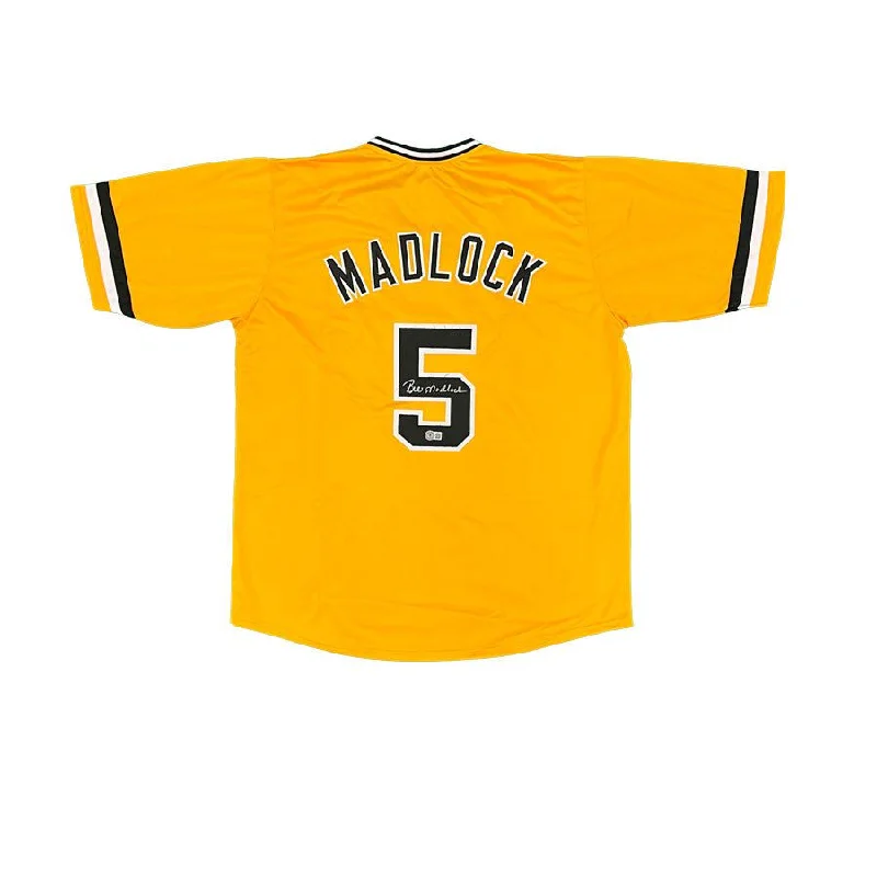 Bill Madlock Signed Custom Gold Baseball Jersey Beach