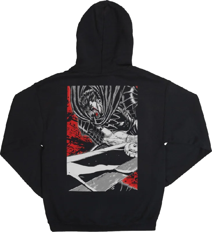 Guts Rage Black Hoodie Dapper Men's 1920S