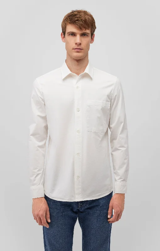 ONE POCKET BUTTON-UP SHIRT IN ANTIQUE WHITE Practical Men's Quick