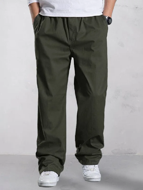 Versatile 100% Cotton Cargo Pants Laid