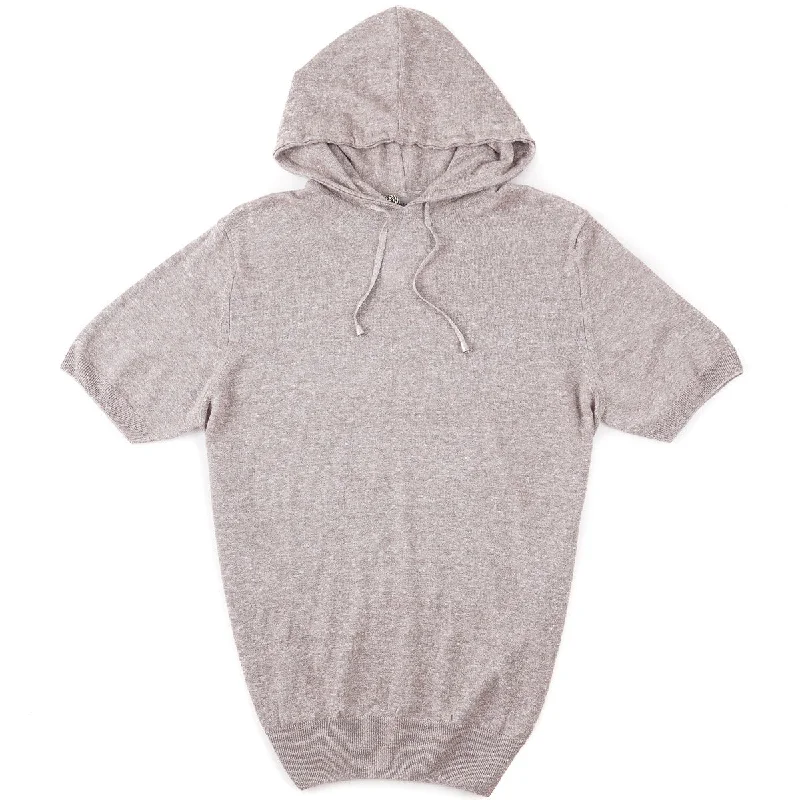 Sartorio Hooded Linen-Cotton Sweater Luxurious Men's High