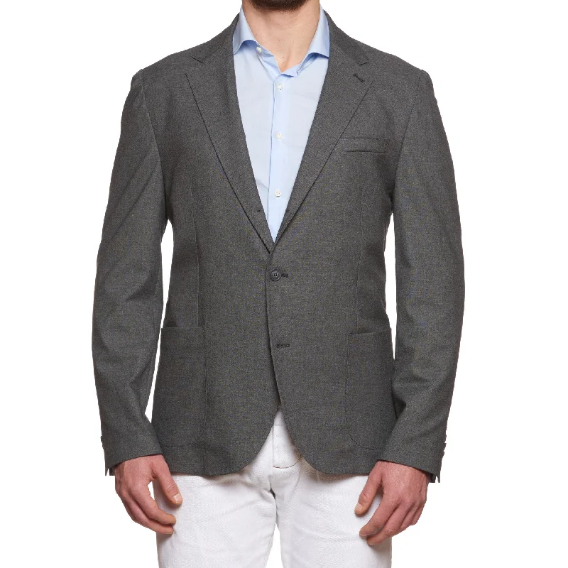 VINCENZO PALUMBO Napoli "Alfred" Gray Wool Jacket EU 58 NEW US 46 Slim Fit Preppy Men's College