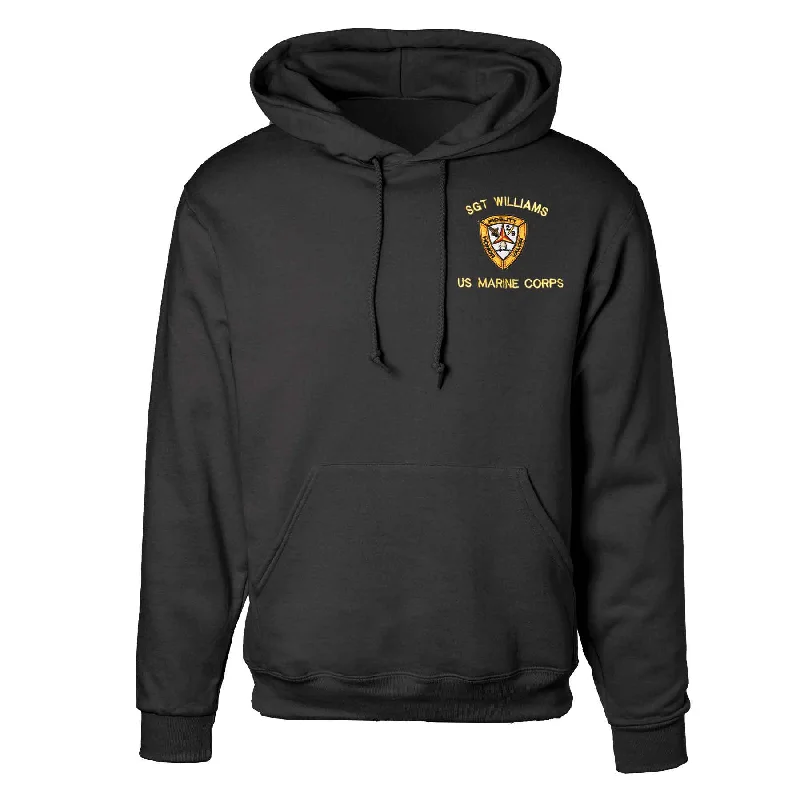 2nd Battalion 9th Marines Embroidered Hoodie Hip Men's Urban