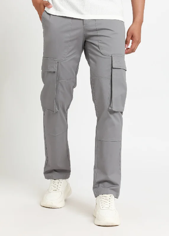 Light Grey Cargo Pant Athletic Men's High