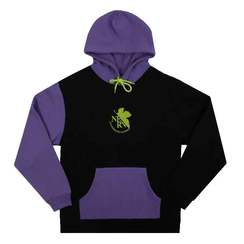 Eva Unit-01 Colorblock Hoodie Artistic Men's Avant