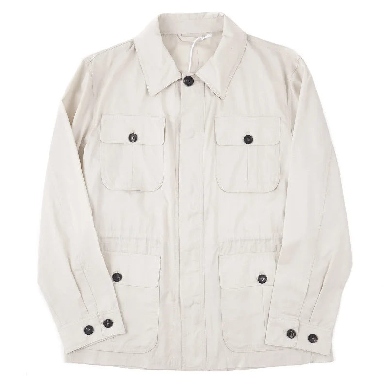 Lightweight Silk-Wool Field Jacket Youthful Men's Pop