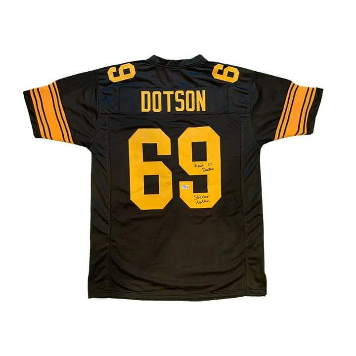 Kevin Dotson Signed Custom Alternate Jersey with Steeler Nation Laid