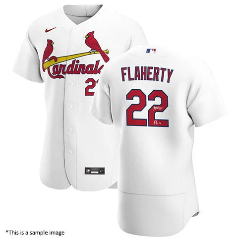 Jack Flaherty Autographed Authentic Jersey with "Flare" Inscription Modern Men's 