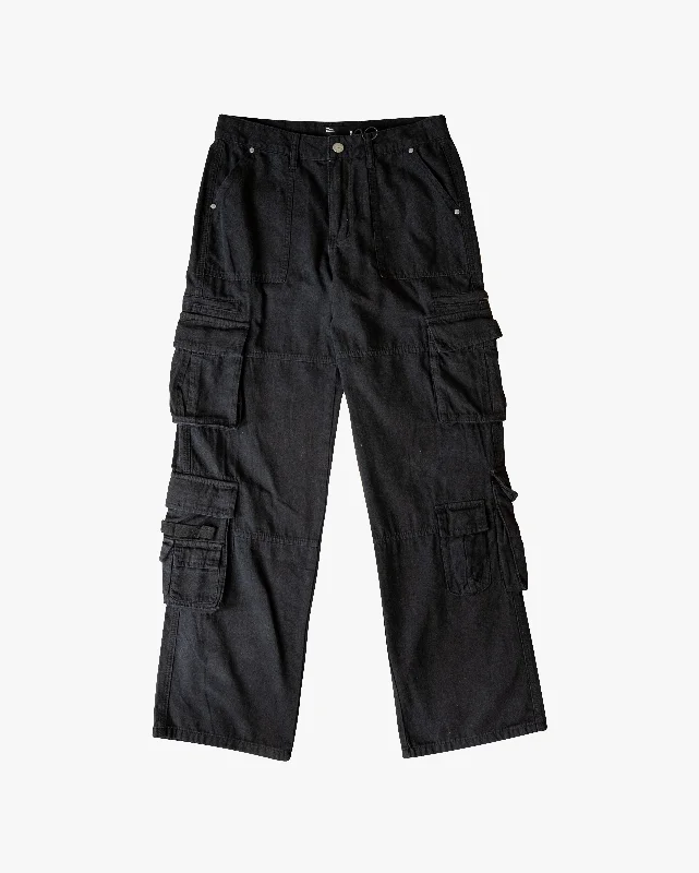 EPTM CANVAS CARGO PANTS - BLACK Gym