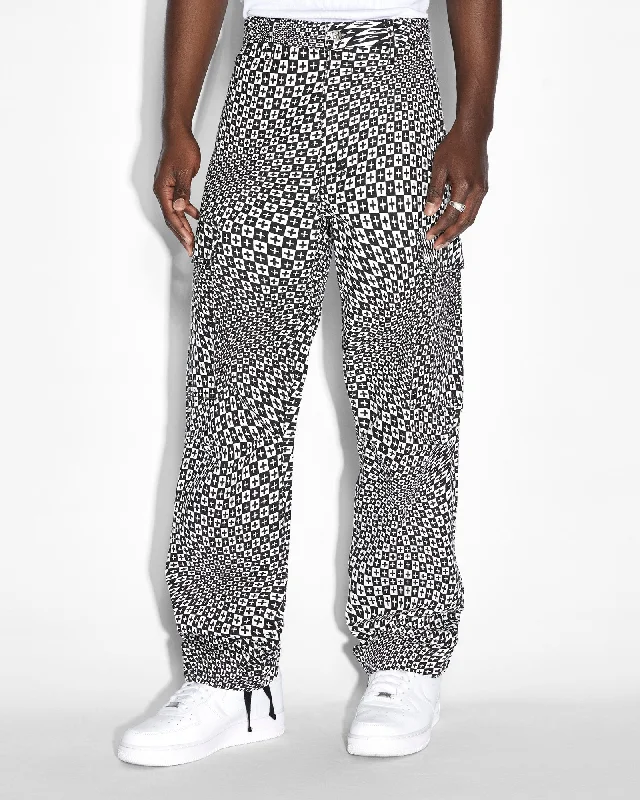 FUGITIVE CARGO PANT CHECK OUT BLACK Athletic Men's High