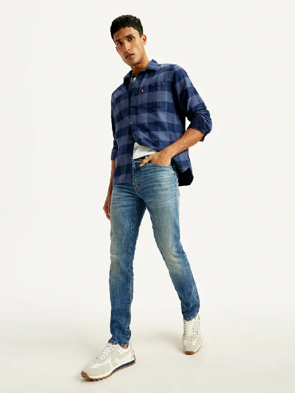 Men's 511 Slim Fit Blue Jeans Elegant Men's Cashmere