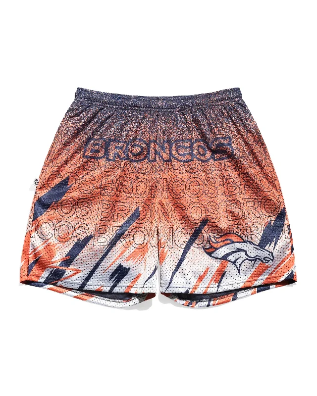 Denver Broncos Sketch Retro Shorts Trendy Men's Bucket