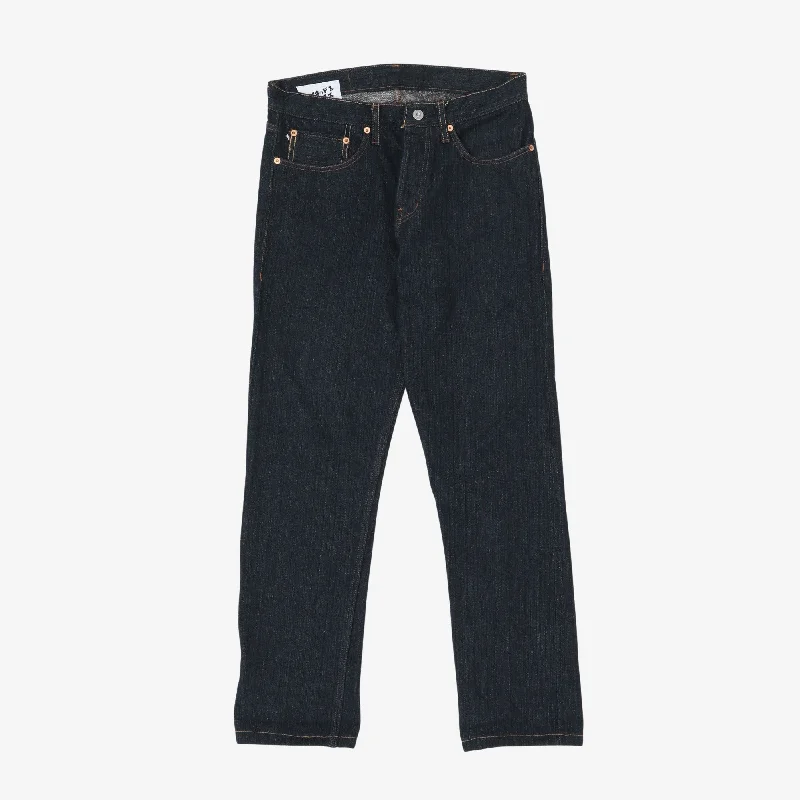 Weird Guy Natural Indigo Slub Selvedge Denim Tailored